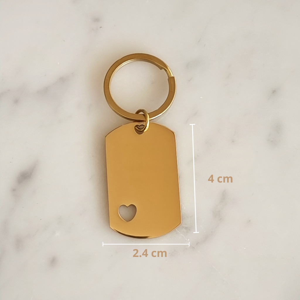 LLAVERO DETALLE CORAZÓN - Magnolia Joyas