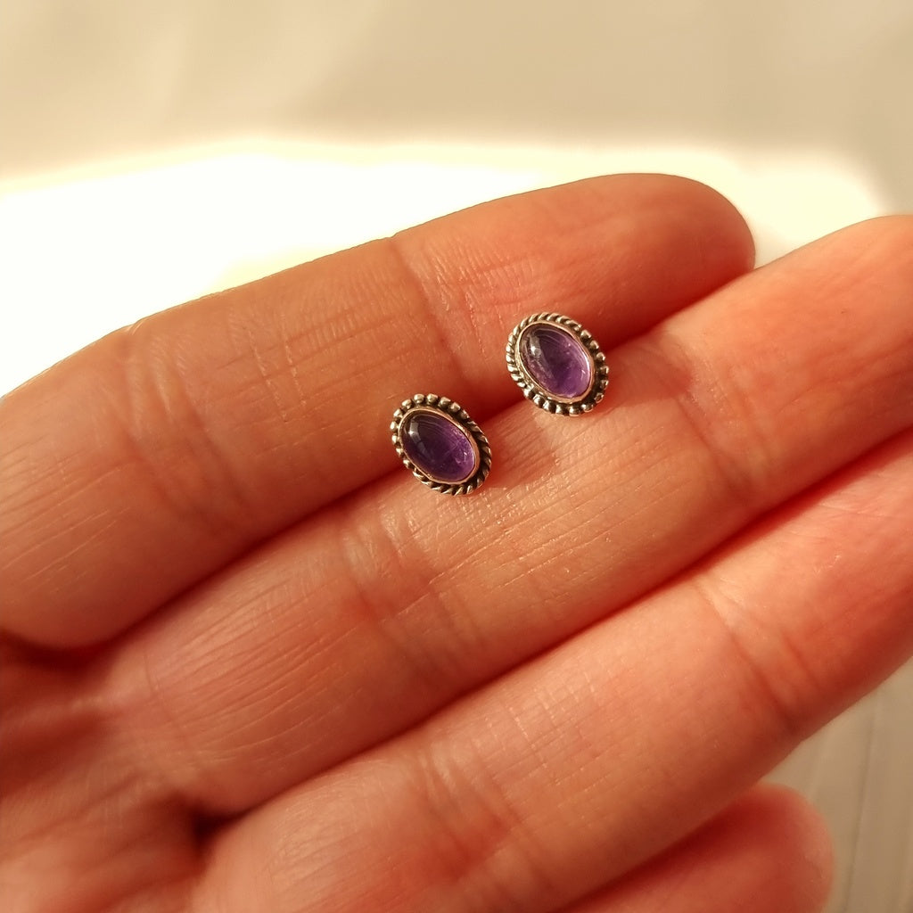 AROS EMA AMATISTA - Magnolia Joyas