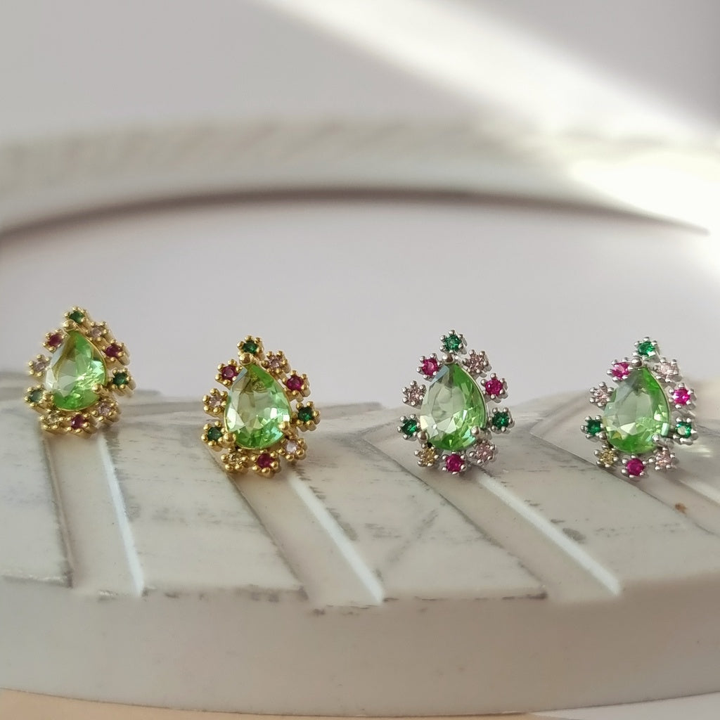 AROS GOTITA PLATA - Magnolia Joyas