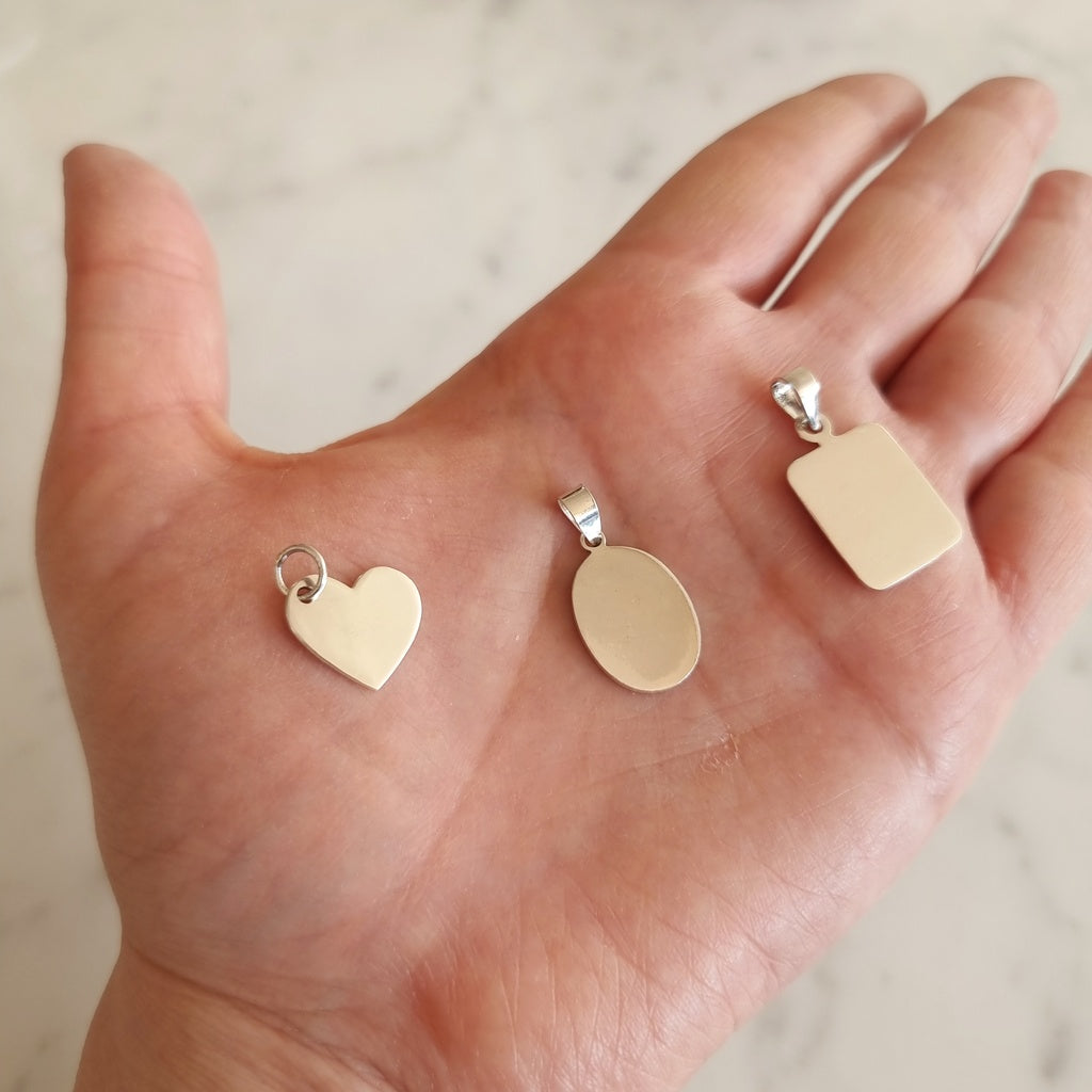 COLLAR RECTANGULAR GRABADO - Magnolia Joyas