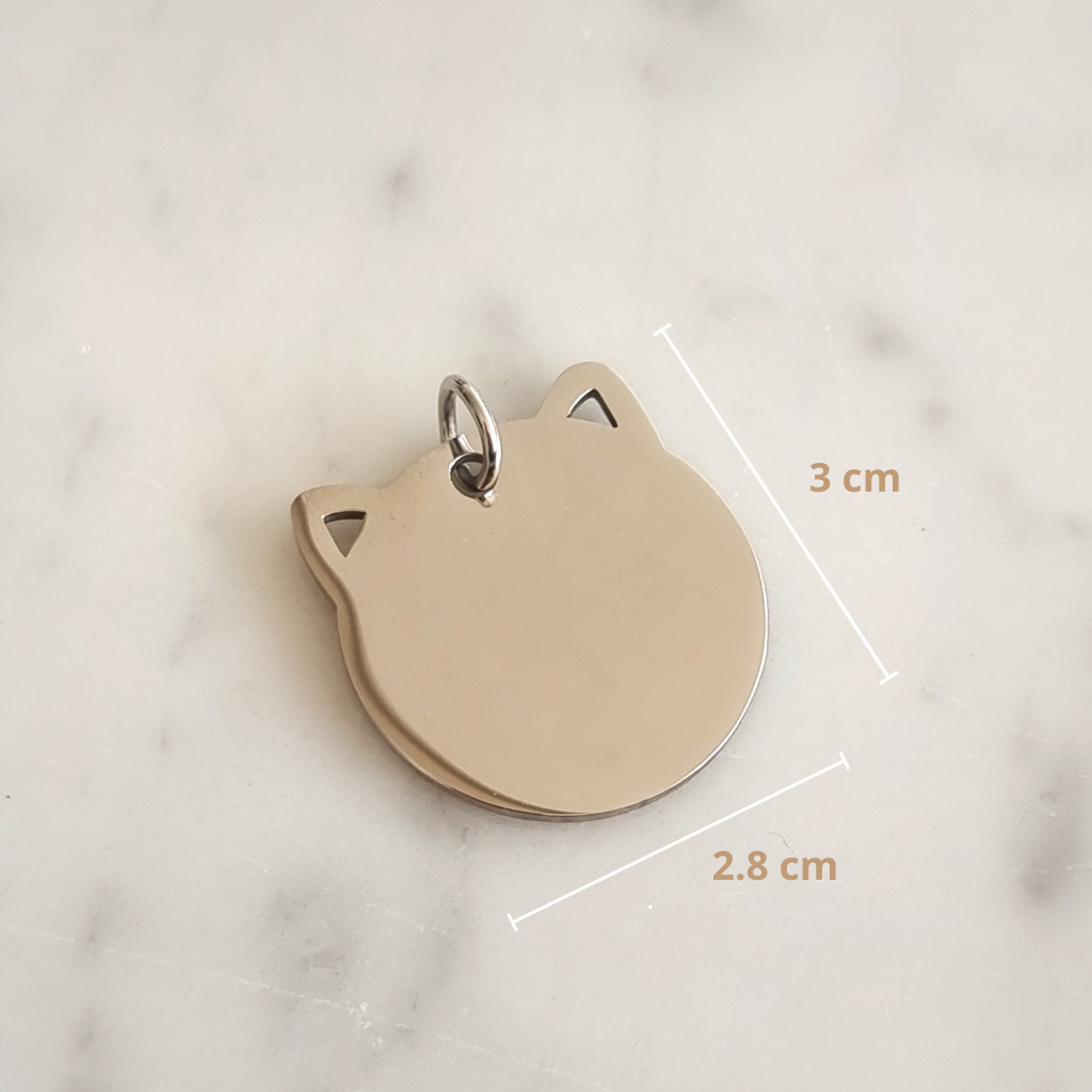 PLACA DE IDENTIFICACIÓN PARA GATOS - Magnolia Joyas