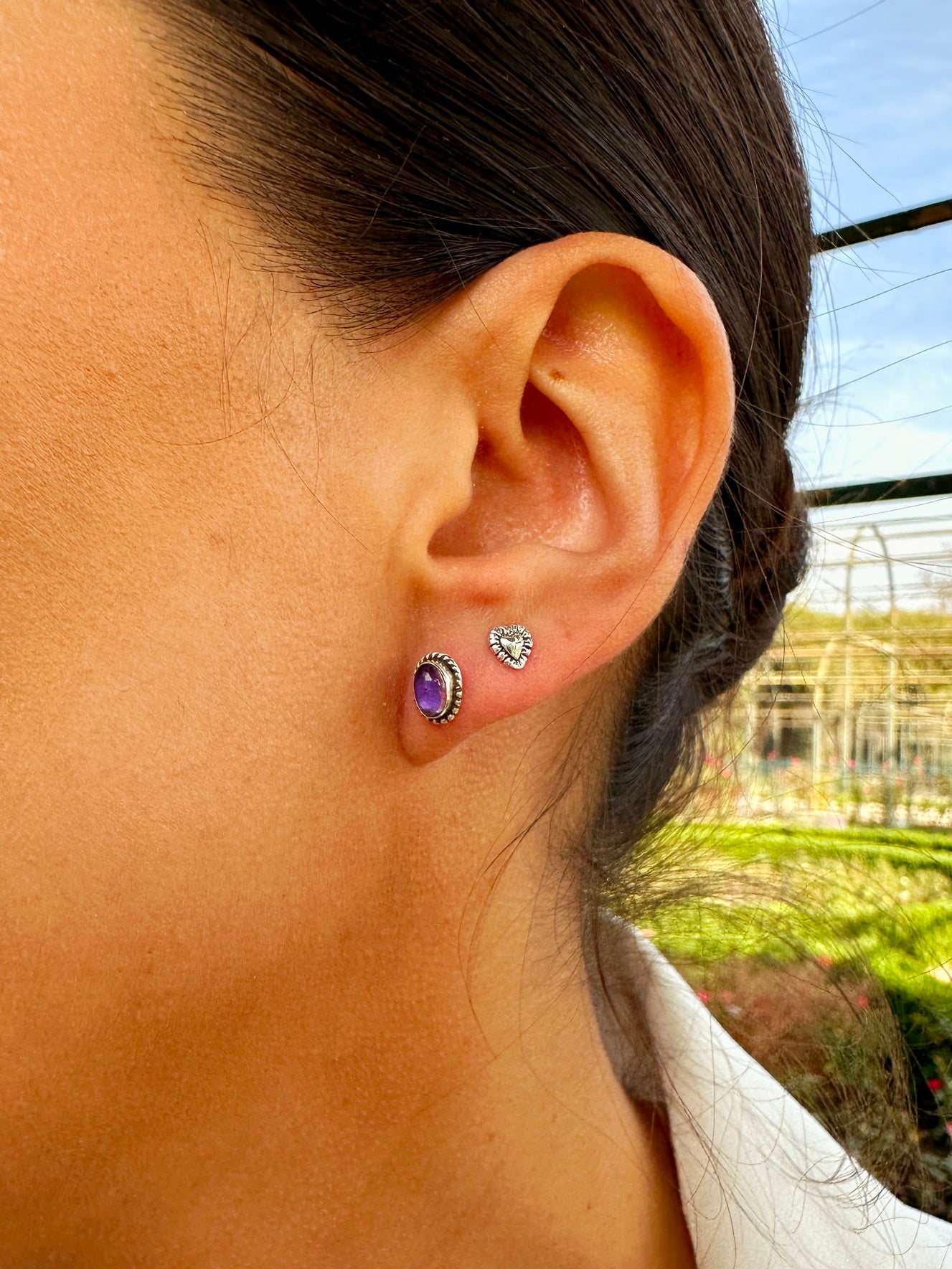 AROS EMA AMATISTA - Magnolia Joyas