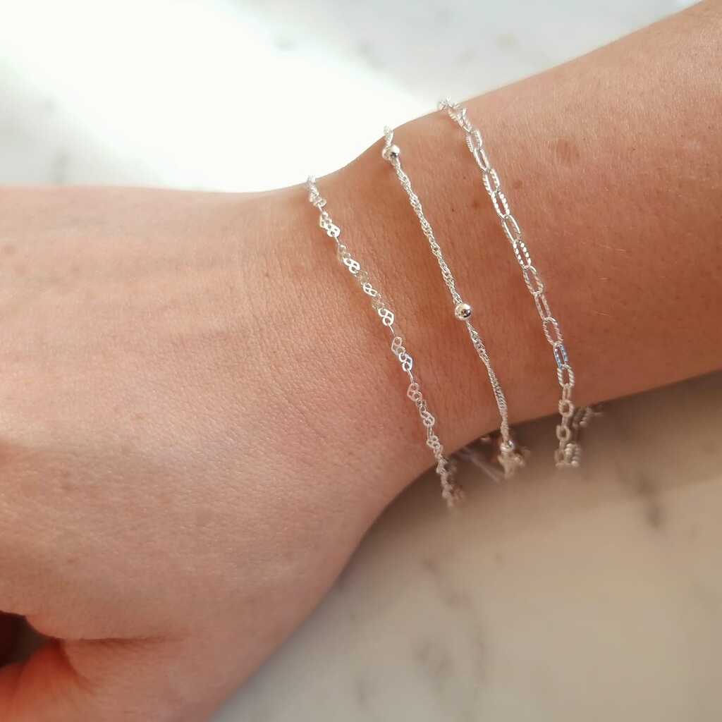 PULSERA PELOTITAS PLATA 925 - Magnolia Joyas