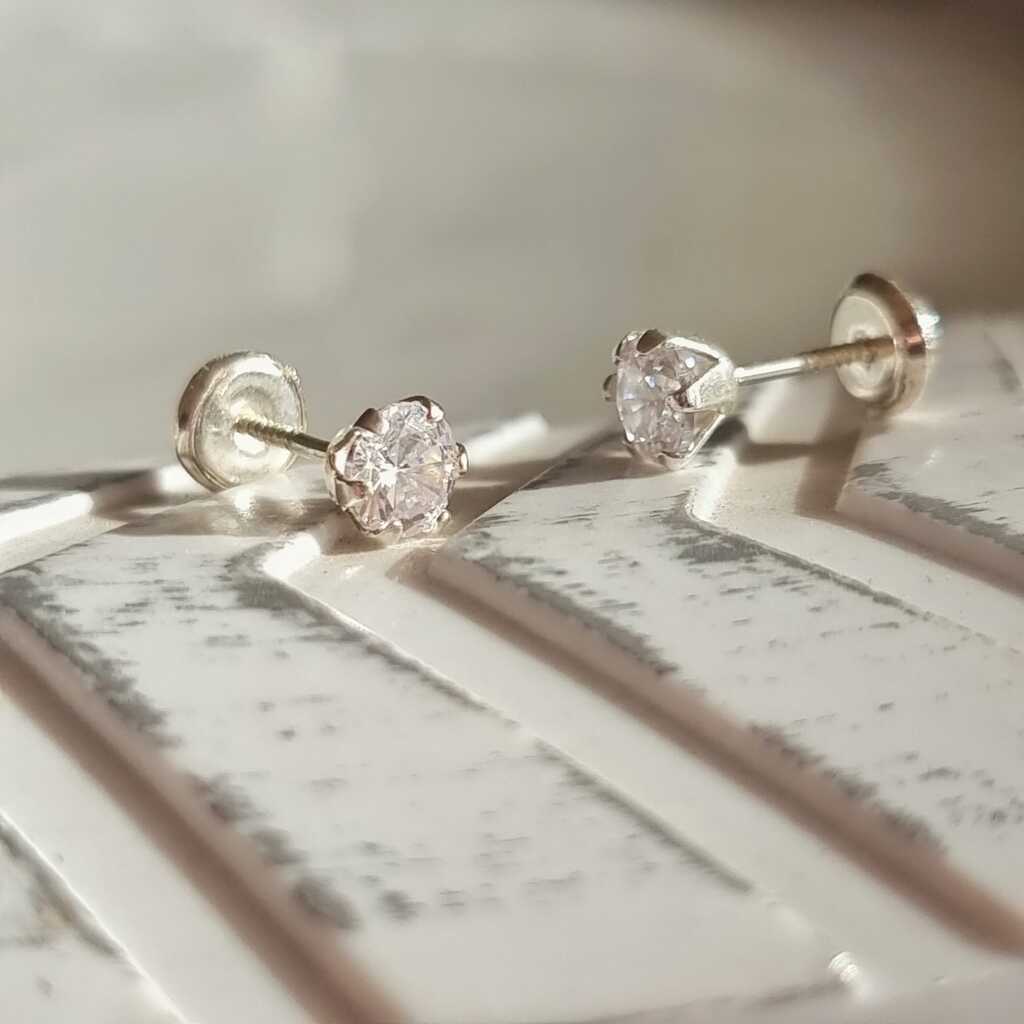 AROS CON TOPE PLATA 925 - Magnolia Joyas