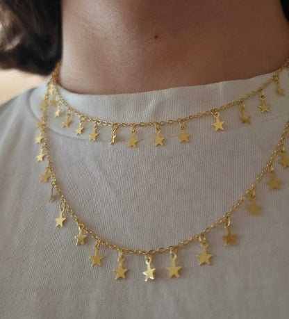 COLLAR DOBLE DE ESTRELLAS