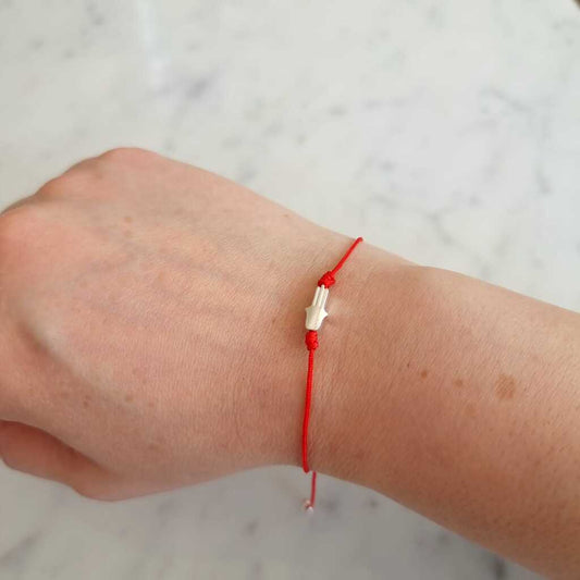 PULSERA PROTECCIÓN MANO PLATA 925