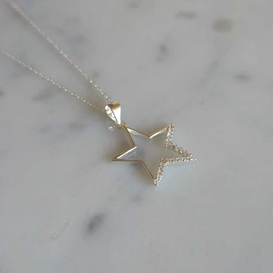 COLLAR ESTRELLA PLATA 925 - Magnolia Joyas