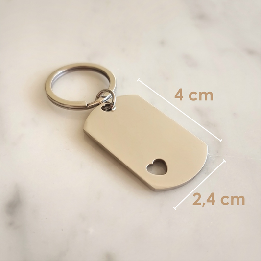 LLAVERO DETALLE CORAZÓN - Magnolia Joyas