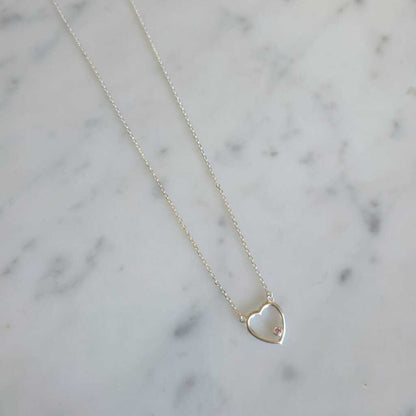 COLLAR CORAZÓN PLATA 925 - Magnolia Joyas