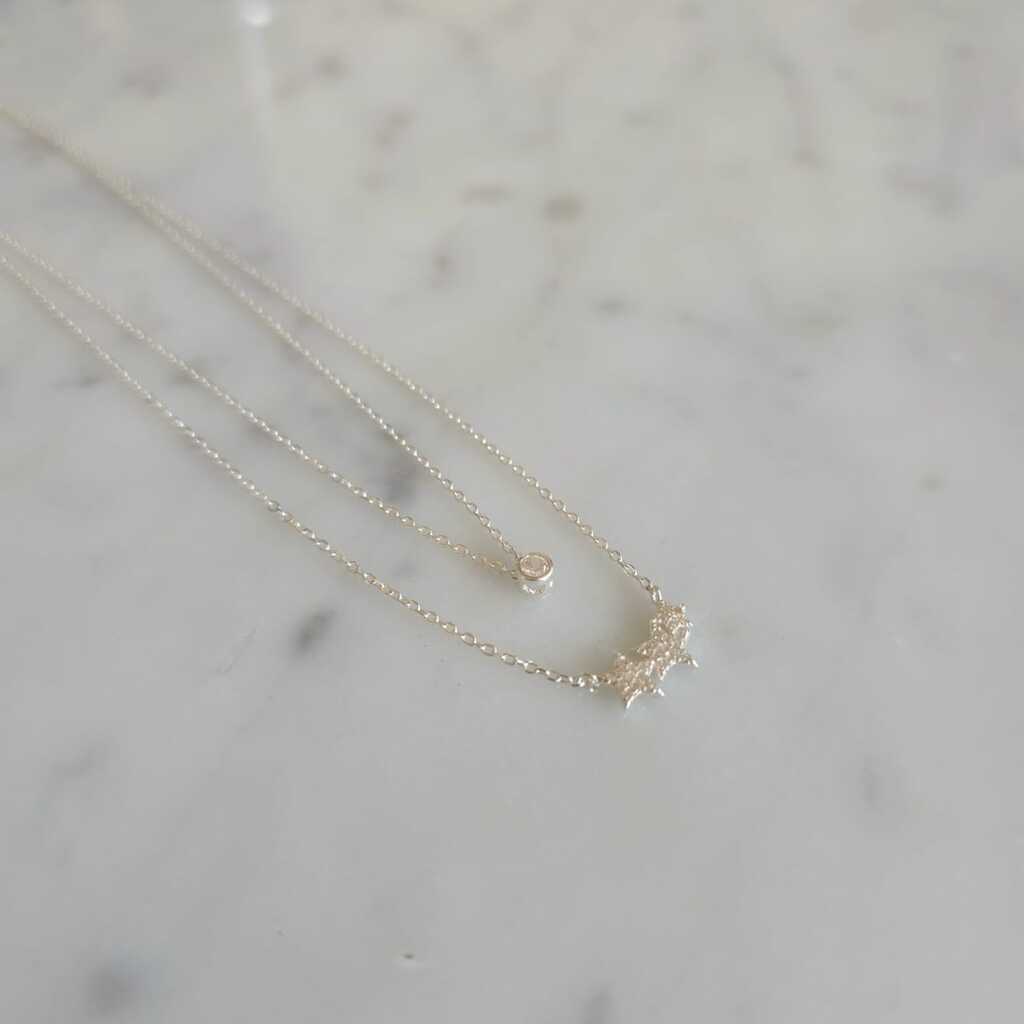 COLLAR ESTRELLADO DOBLE PLATA 925 - Magnolia Joyas