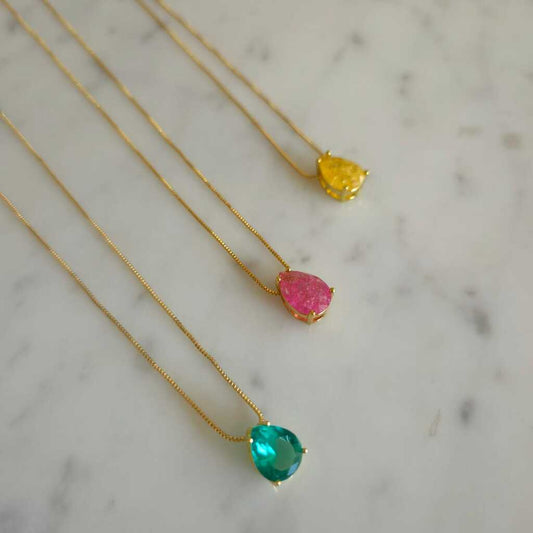 COLLAR GOTA COLORES - Magnolia Joyas