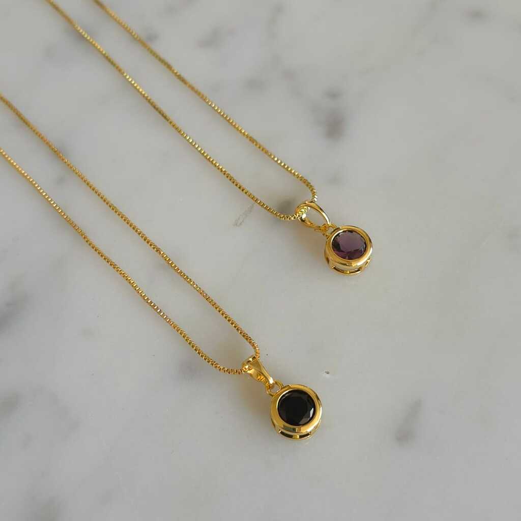 COLLAR PUNTO LUZ COLORES - Magnolia Joyas