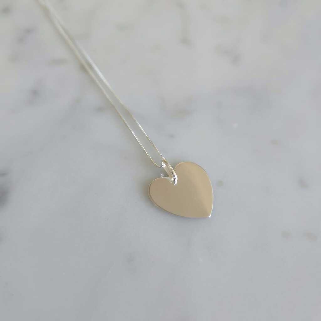 COLLAR CORAZÓN PLATA 925 - Magnolia Joyas