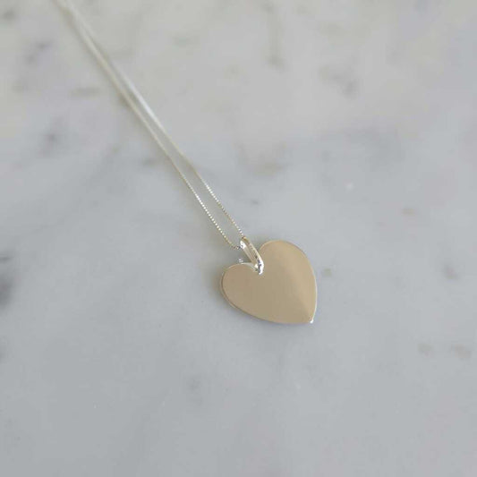 COLLAR CORAZÓN PLATA 925 - Magnolia Joyas