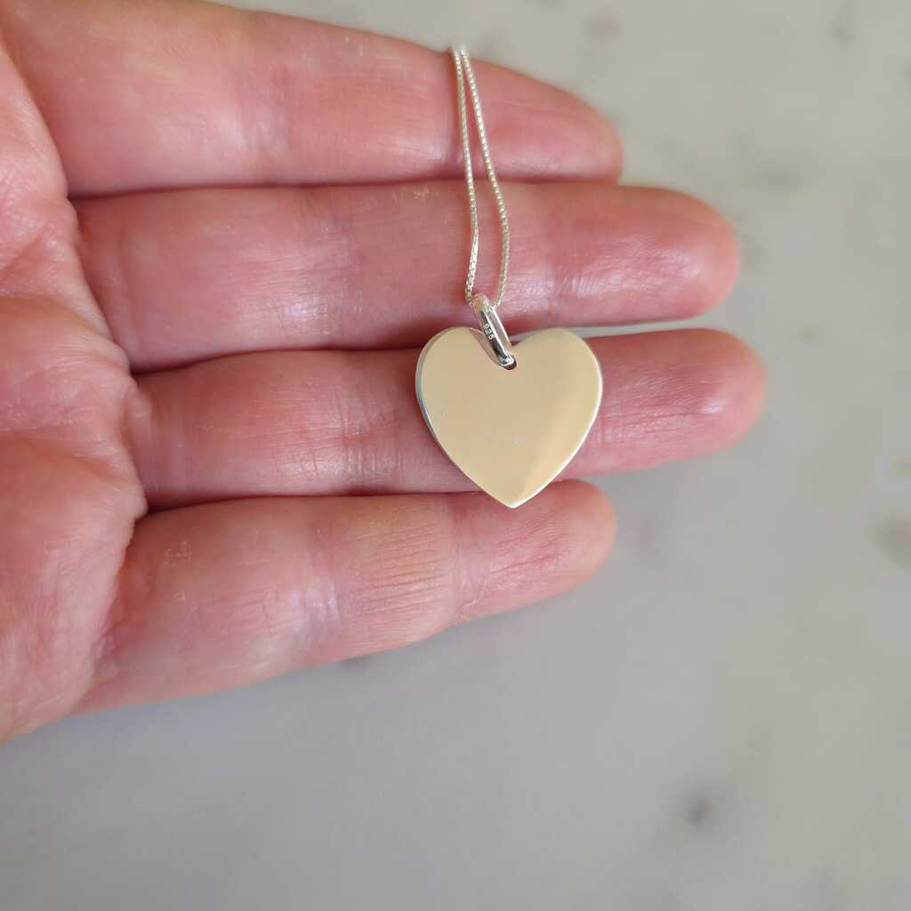 COLLAR CORAZÓN PLATA 925 - Magnolia Joyas