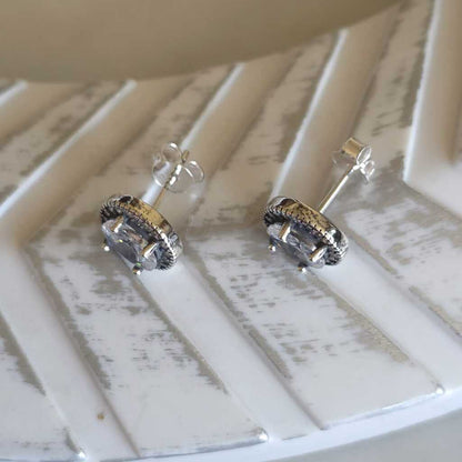 AROS DIANA PLATA 925 - Magnolia Joyas