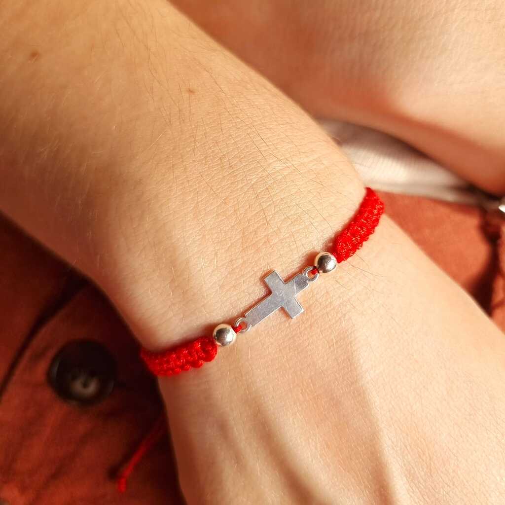 PULSERA PROTECCIÓN CRUZ 2 - Magnolia Joyas