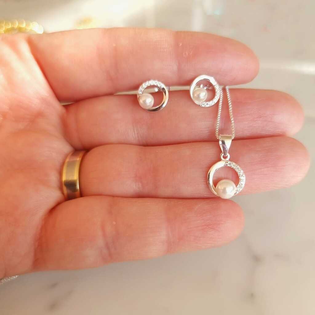CONJUNTO MIA PLATA 925 - Magnolia Joyas