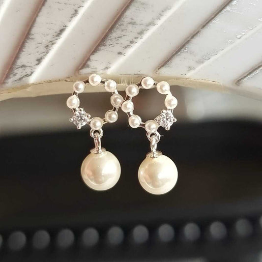 AROS JAZMÍN PLATA 925 - Magnolia Joyas