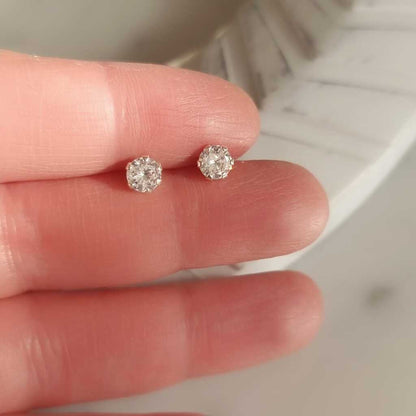 AROS CON TOPE PLATA 925 - Magnolia Joyas