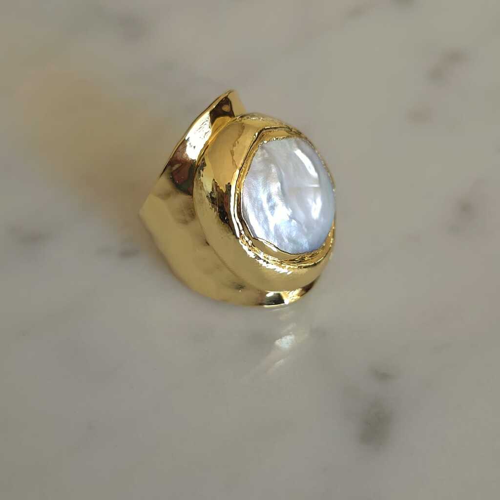 ANILLO PERLA BARROCA