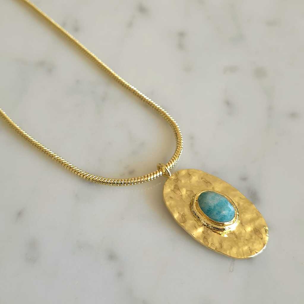 COLLAR ROSS AMAZONITA