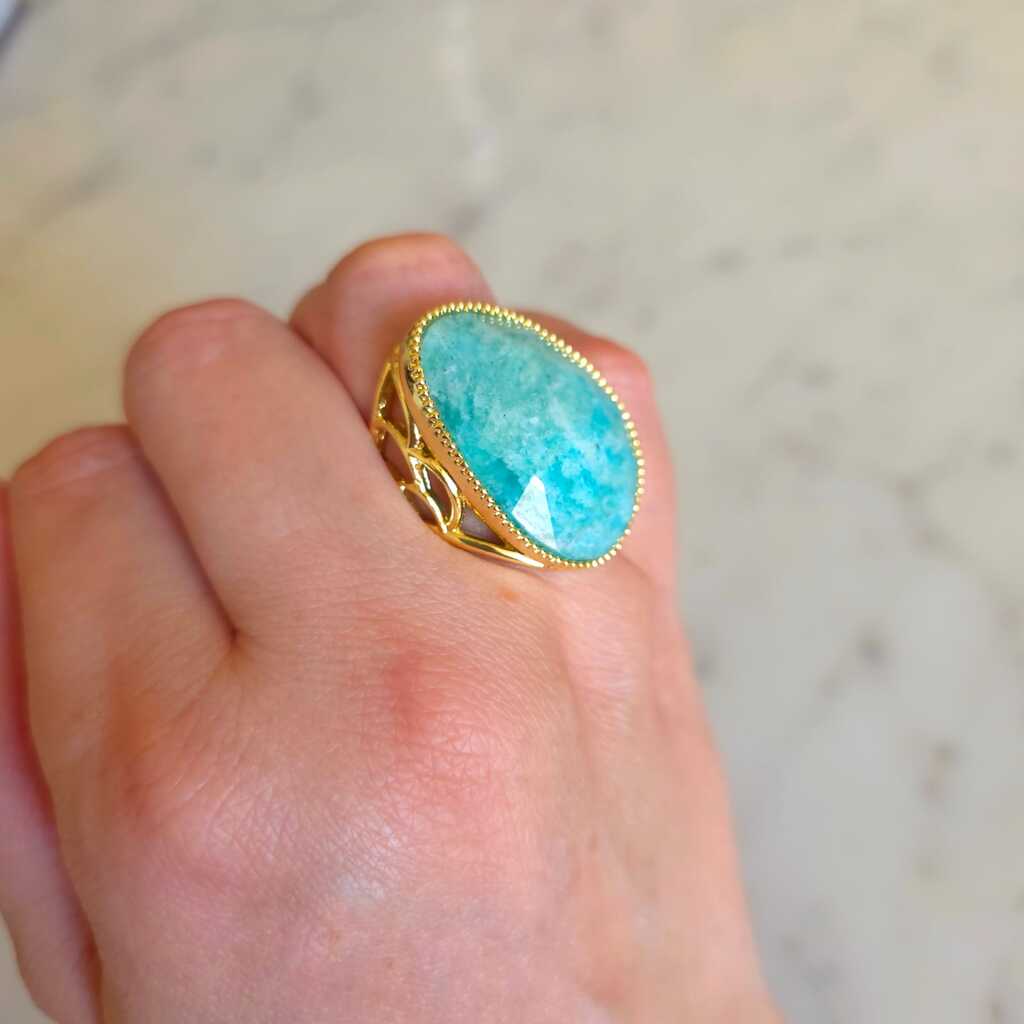 ANILLO AMAZONITA