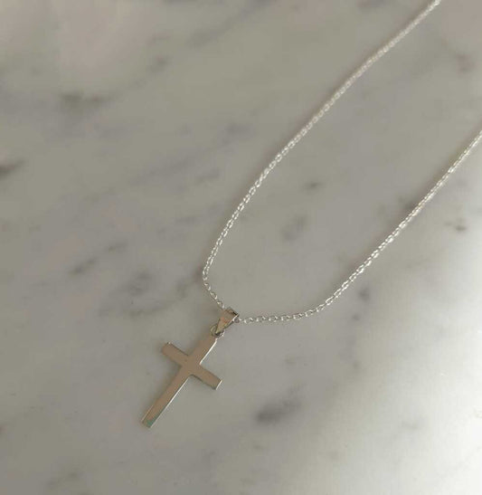 COLLAR CRUZ PLATA 925 UNISEX
