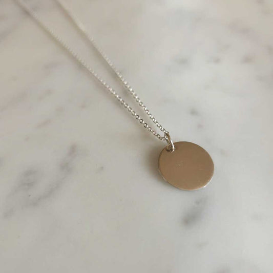 COLLAR MEDALLA M PLATA 925