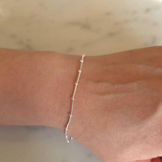 PULSERA VENECIANA PLATA 925